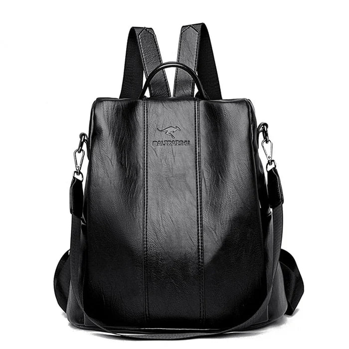 Quest – Damen Anti-Diebstahl Leder-Rucksack