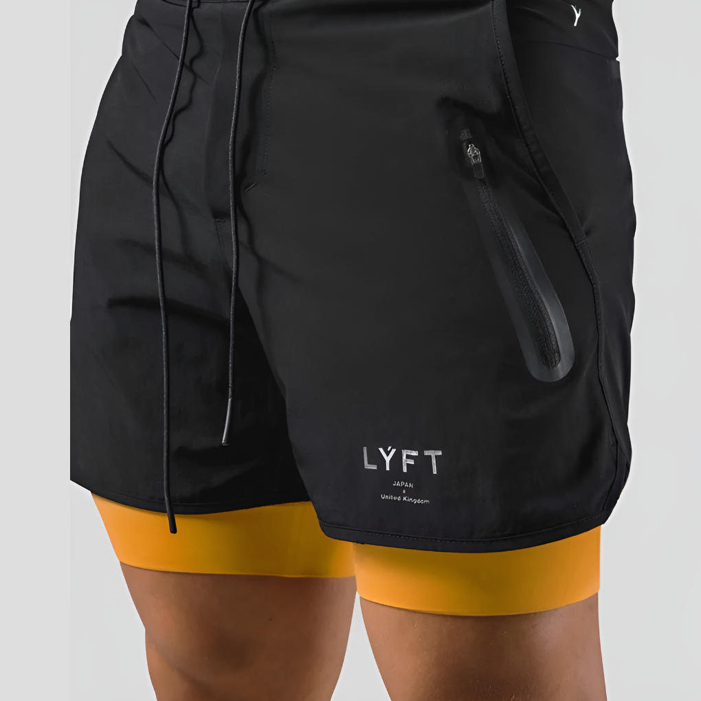 2-in-1 Sport- und Trainingsshorts Herren