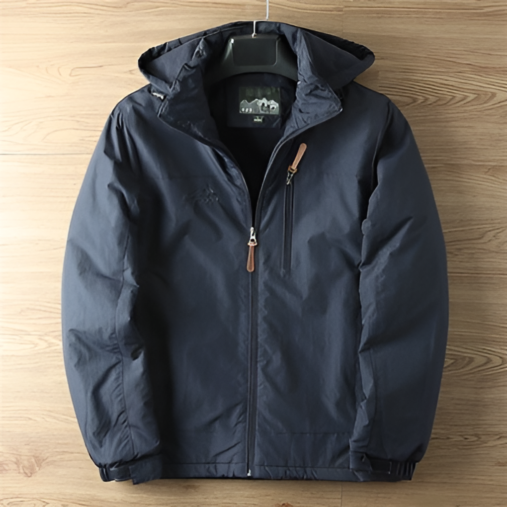 Wasserdichte, atmungsaktive Outdoorjacke mit Kapuze für Herren