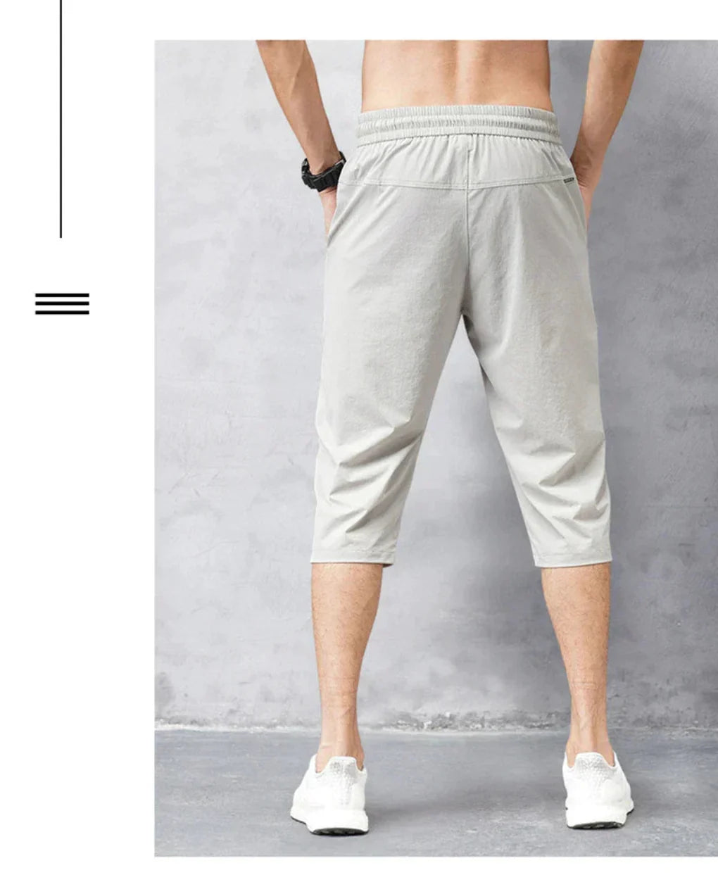 3/4-Nylonhose für Herren
