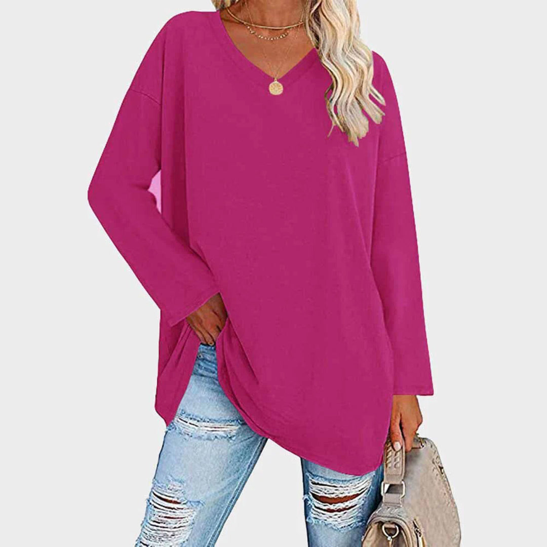 Elegantes Langarm-Top mit Femininem Schnitt
