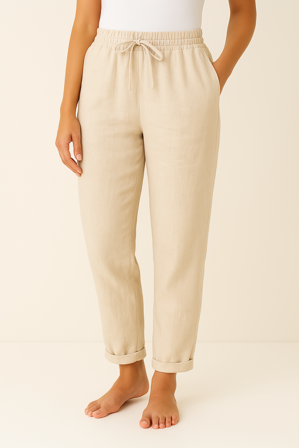 Leinen-Mix-Hose Mühelose Eleganz für jeden Anlass