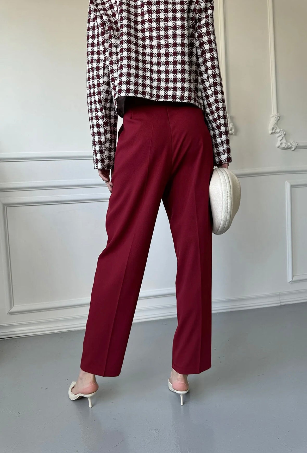 Damen Elegante Slim-Fit-Anzughose