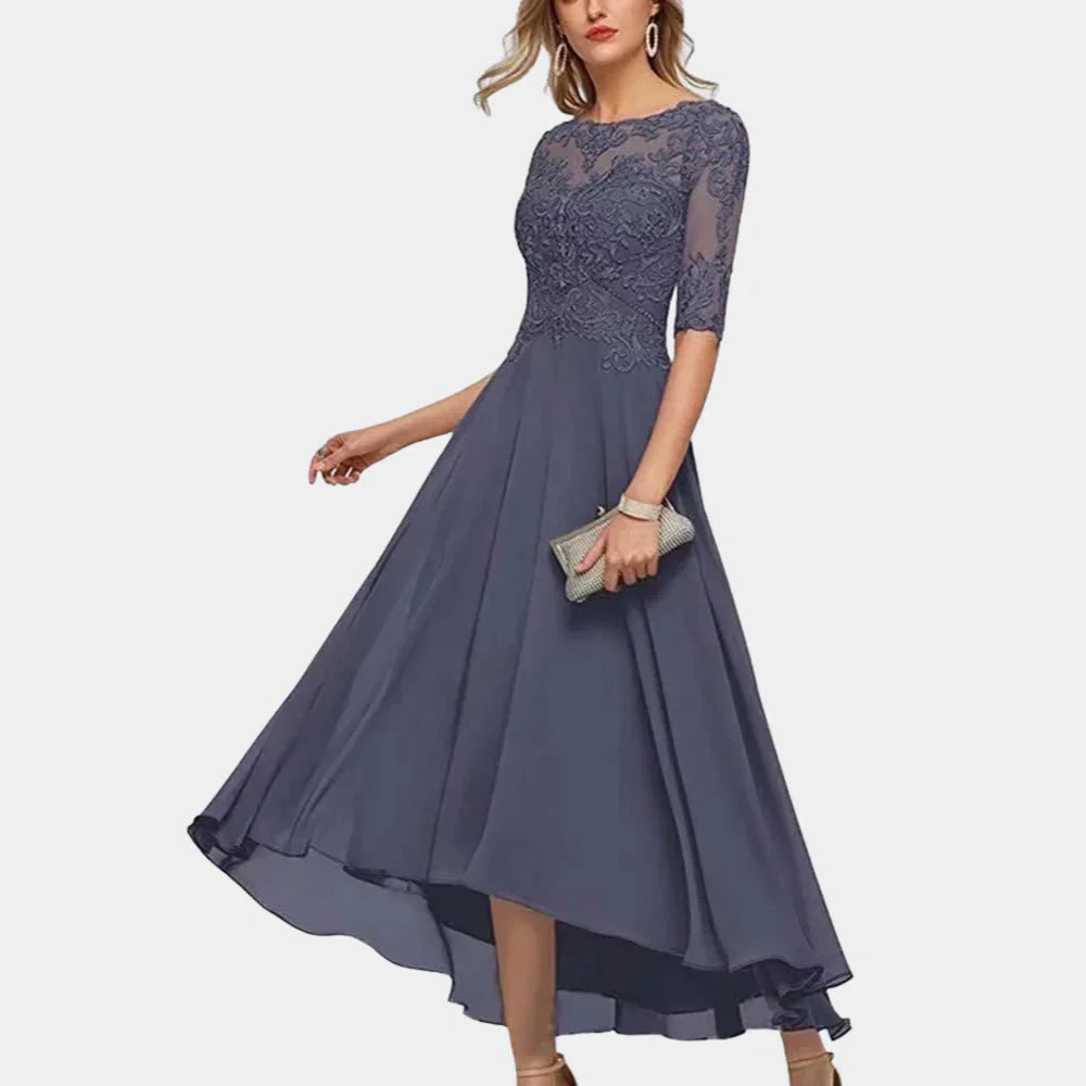 Elegantes knöchellanges Chiffonkleid für Damen