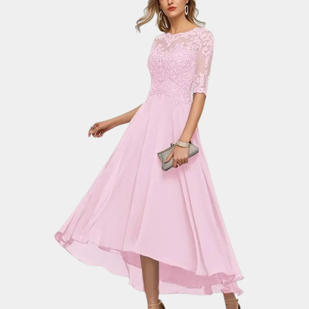 Elegantes knöchellanges Chiffonkleid für Damen