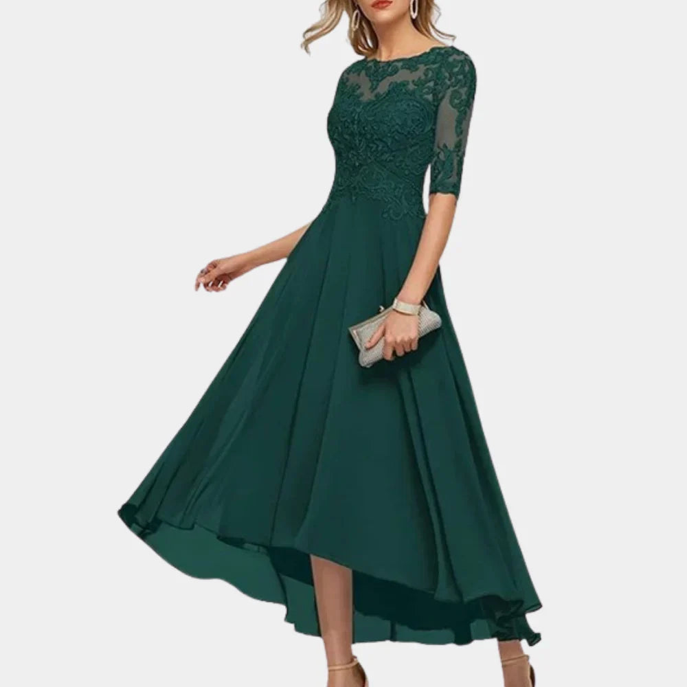 Elegantes knöchellanges Chiffonkleid für Damen