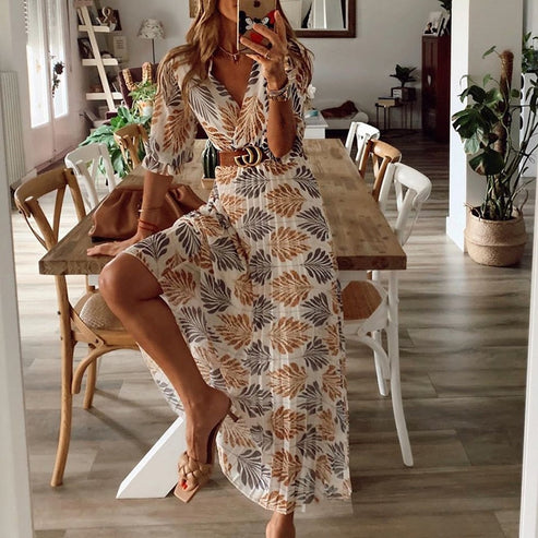 Boho Swing-Maxikleid