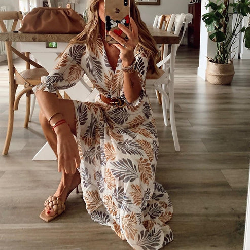Boho Swing-Maxikleid