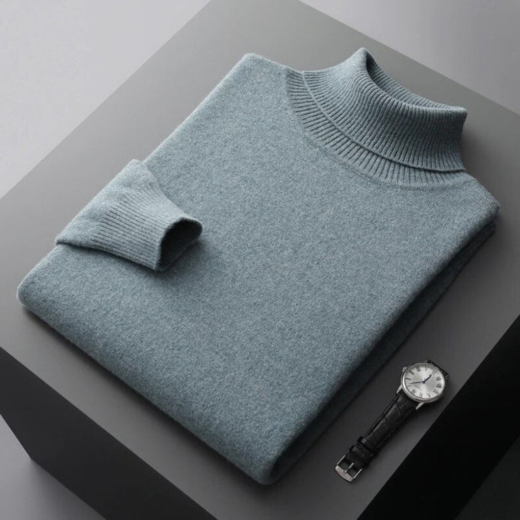 Rollkragenpullover für Herren – Eleganter Layer mit raffinierter Optik