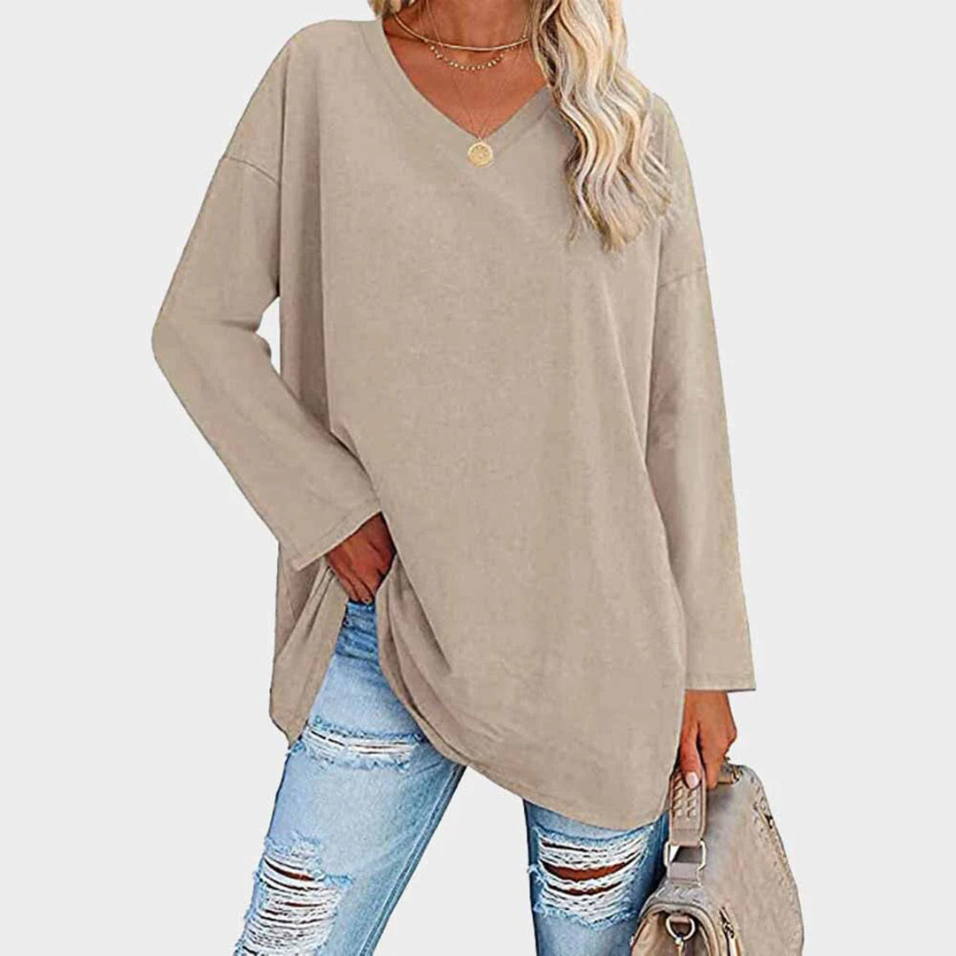 Elegantes Langarm-Top mit Femininem Schnitt