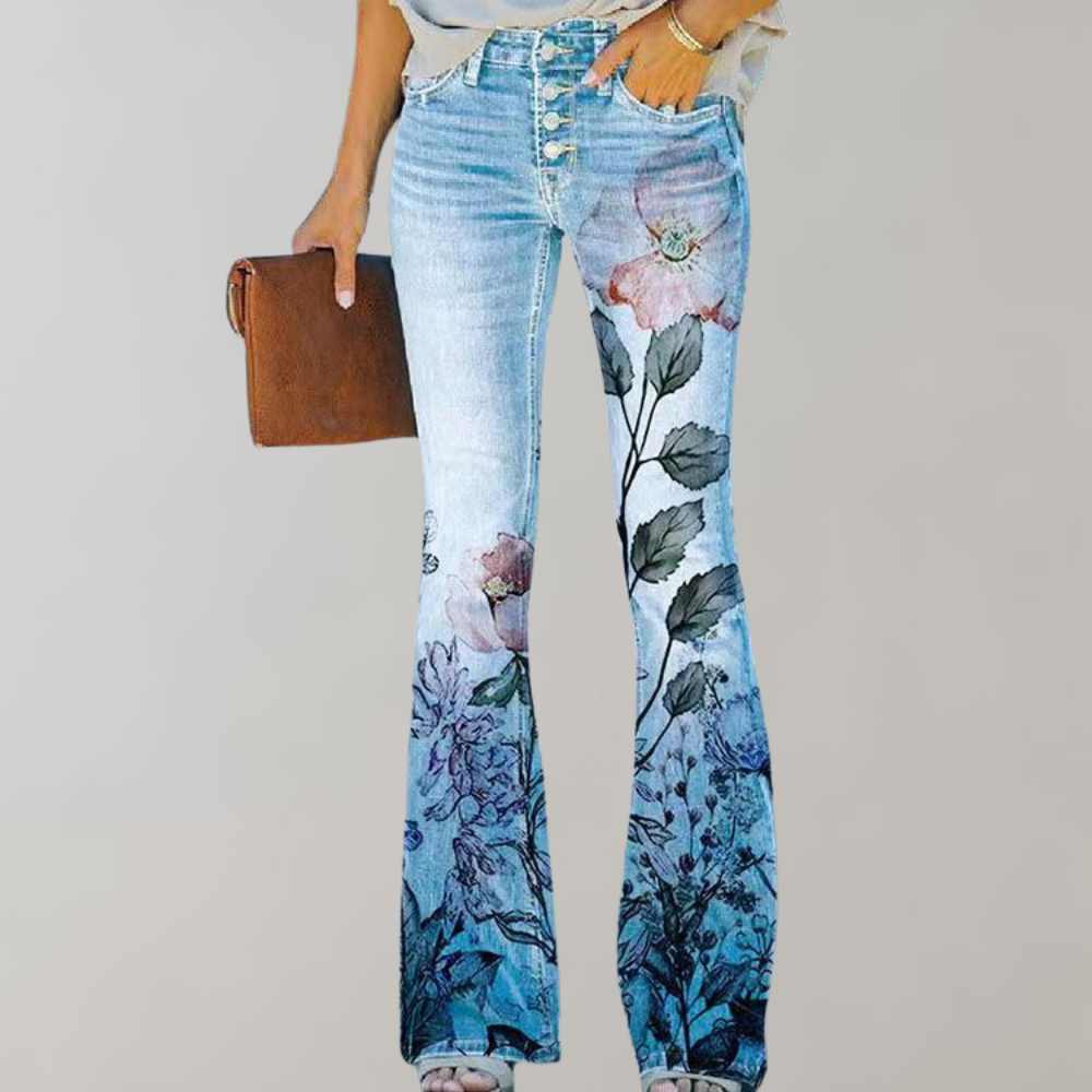Flare-Design-Jeanshose für Damen