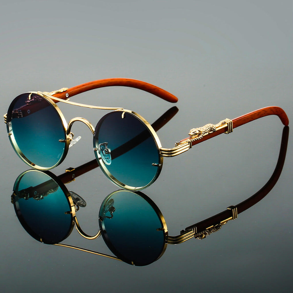Retro-Sonnenbrille aus Metall