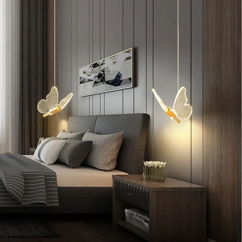 Zauberhafte LED-Schmetterlings-Pendelleuchte