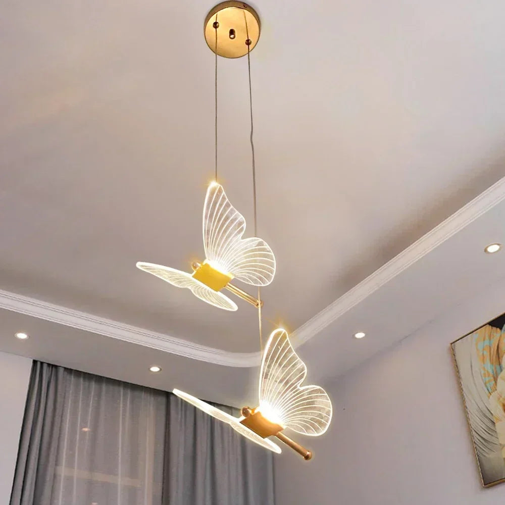Zauberhafte LED-Schmetterlings-Pendelleuchte