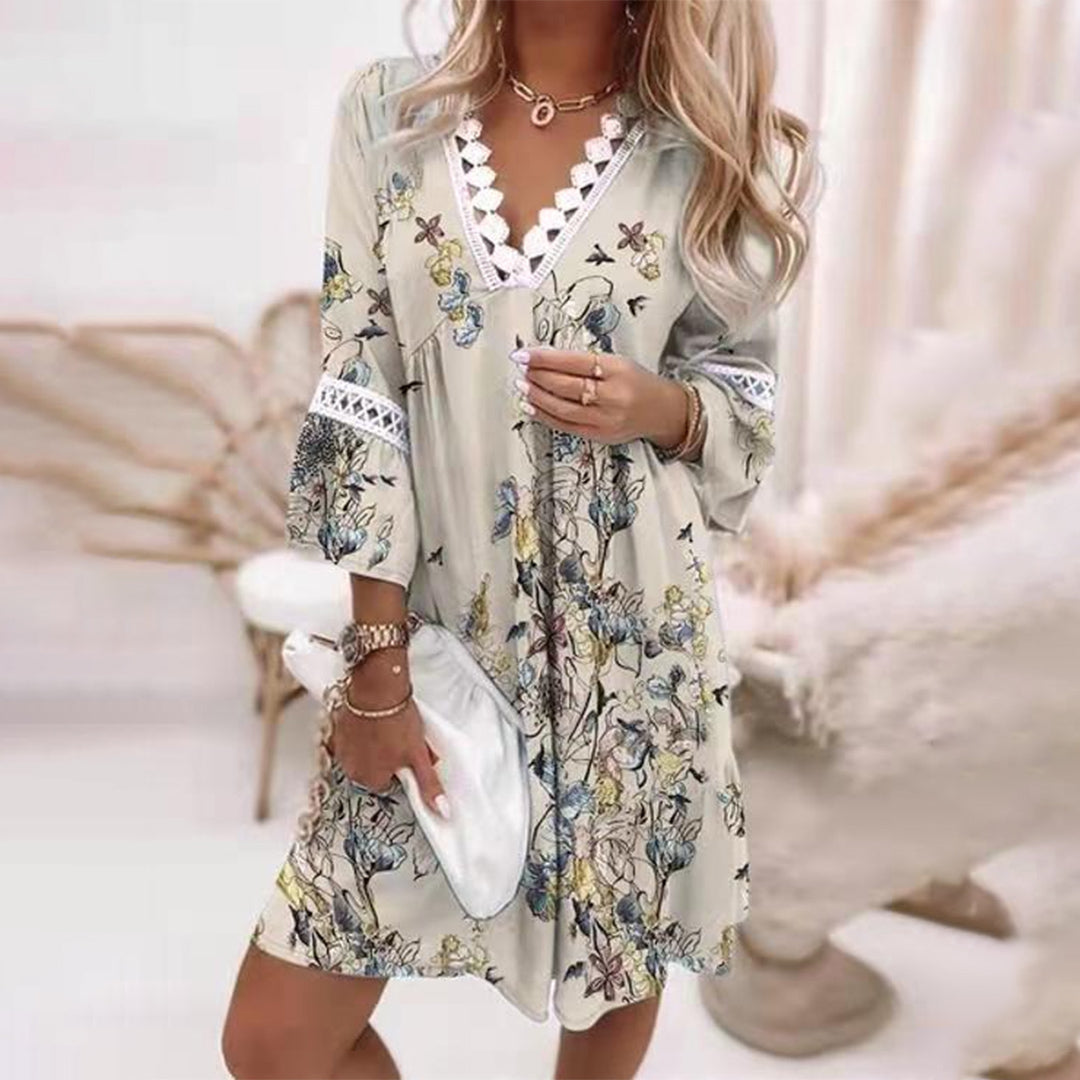 Boho Sommerkleid mit Häkeldetails