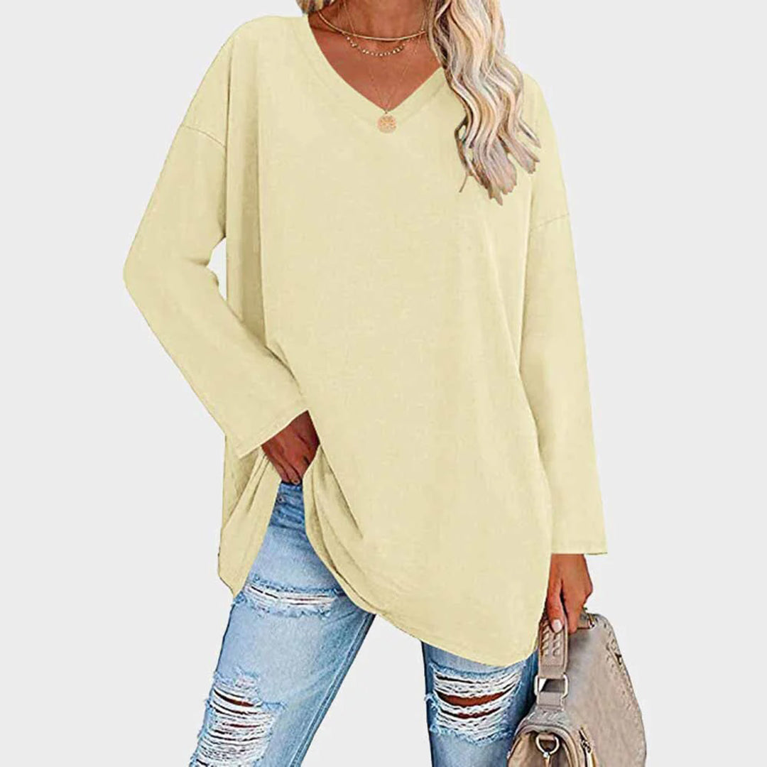 Elegantes Langarm-Top mit Femininem Schnitt