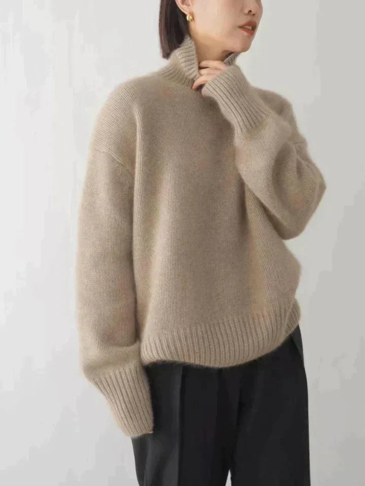 Luxus-Rollkragenpullover aus Kaschmir