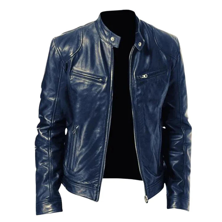 Klassische Herren-Lederjacke mit zeitloser Eleganz