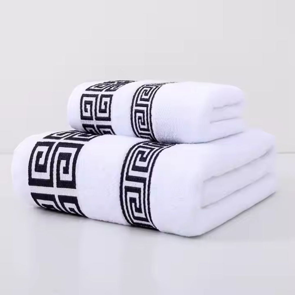 Premium-Handtuchset aus Baumwolle, 2er-Pack