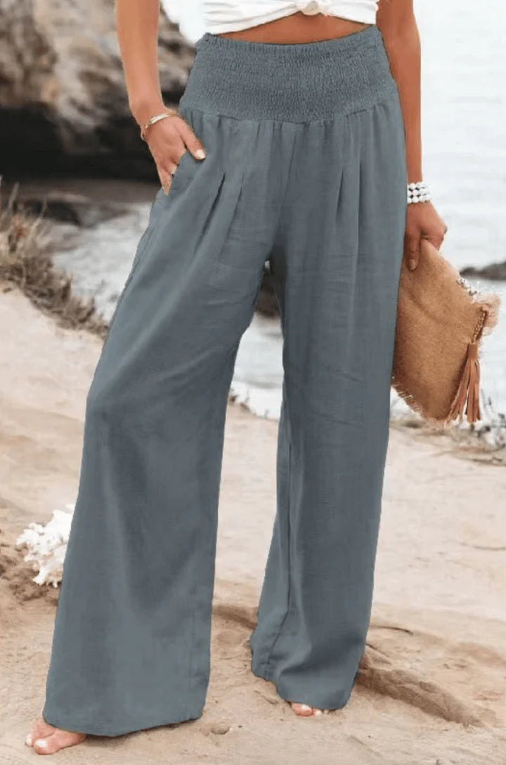 Elegante Stretchy Palazzo Hose für Damen