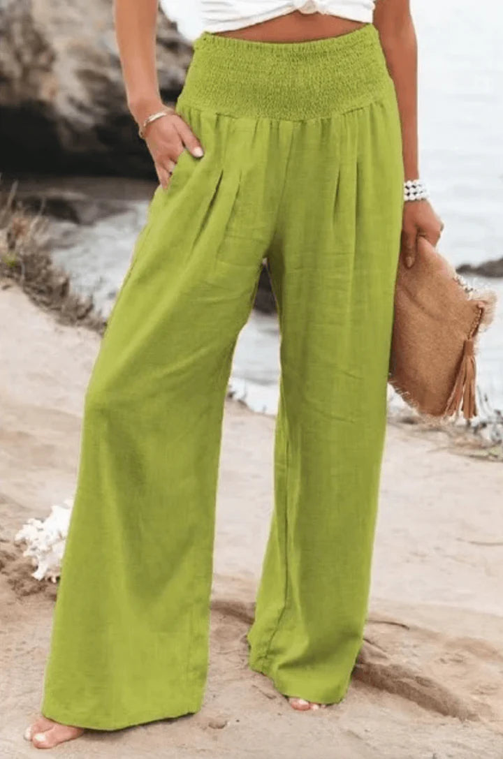 Elegante Stretchy Palazzo Hose für Damen
