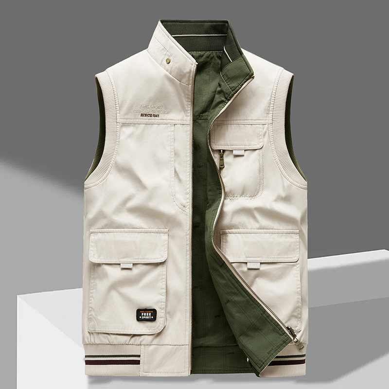 Herren Elegante Utility Weste aus Baumwolle