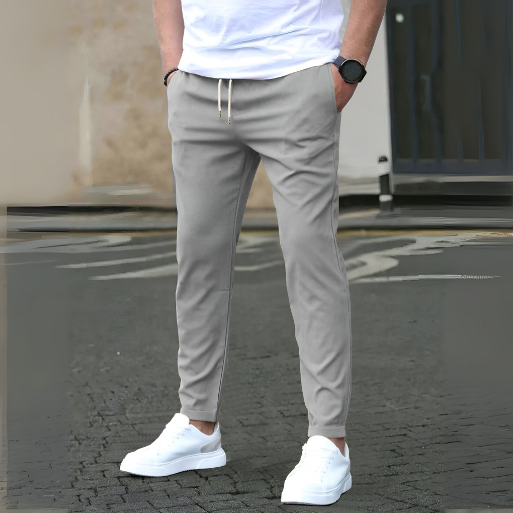 Slim Fit Hose mit Kordelzug für Herren
