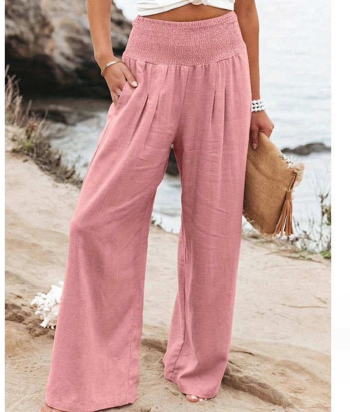 Elegante Stretchy Palazzo Hose für Damen