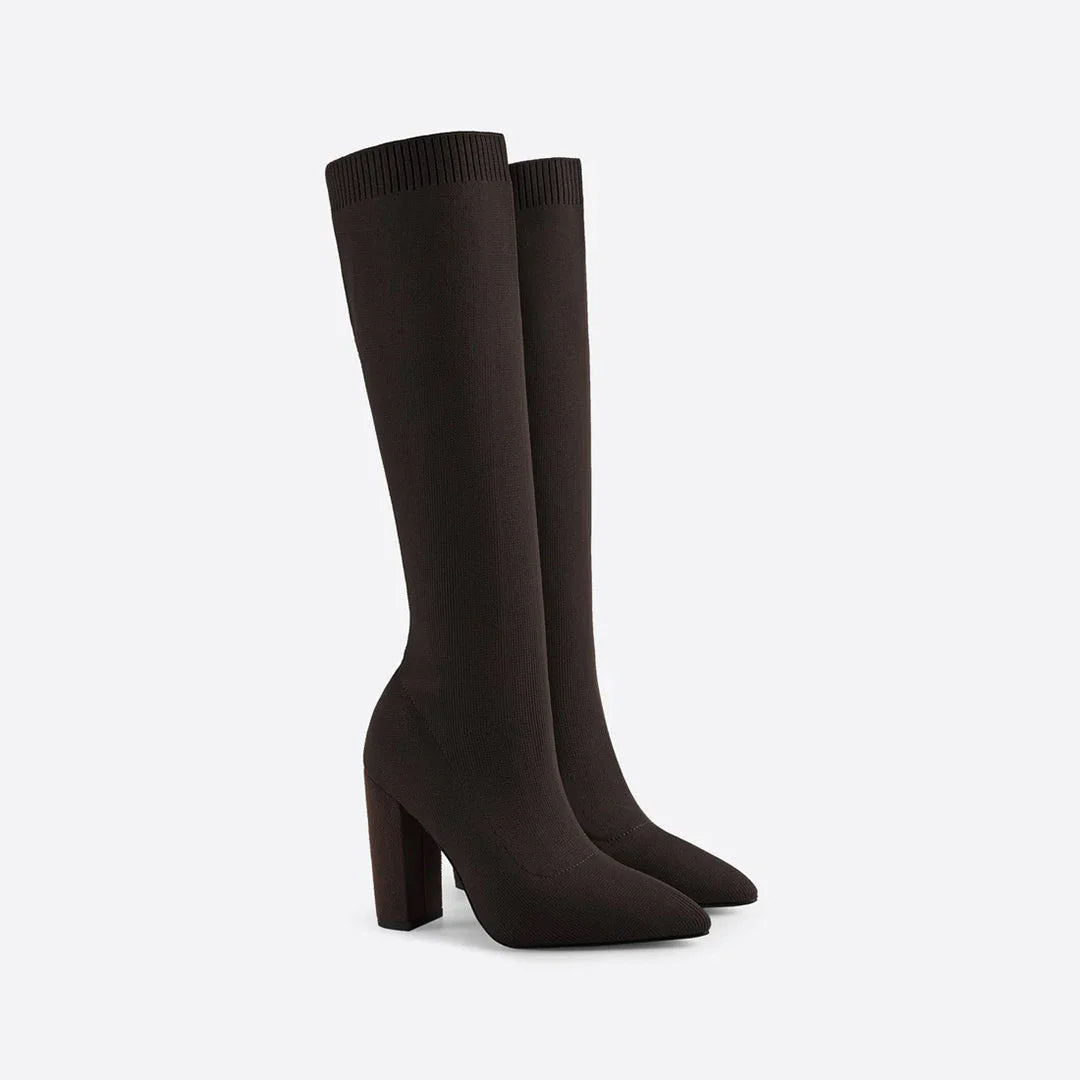 Kniehohe Stretchstiefel für Damen Mühelose Eleganz mit alltäglichem Komfort