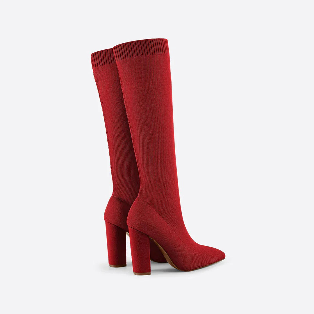 Kniehohe Stretchstiefel für Damen Mühelose Eleganz mit alltäglichem Komfort