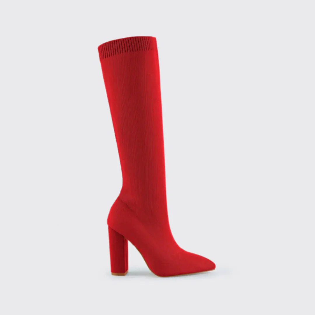 Kniehohe Stretchstiefel für Damen Mühelose Eleganz mit alltäglichem Komfort