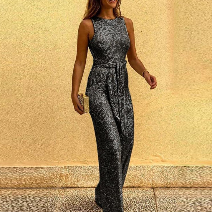 Festlicher glänzender Damen Jumpsuit
