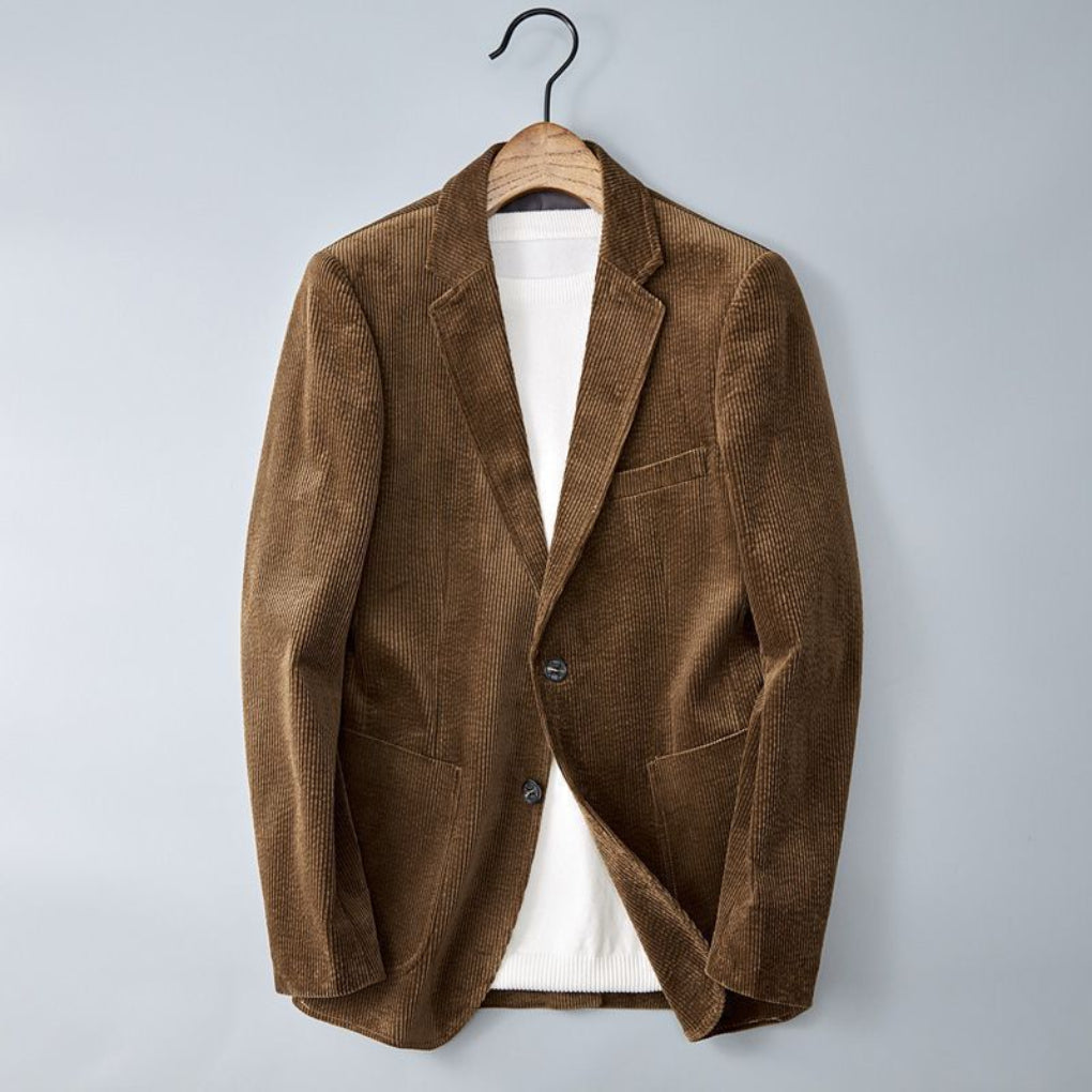 Elegante Freizeitjacke aus Cord mit strukturierter Passform