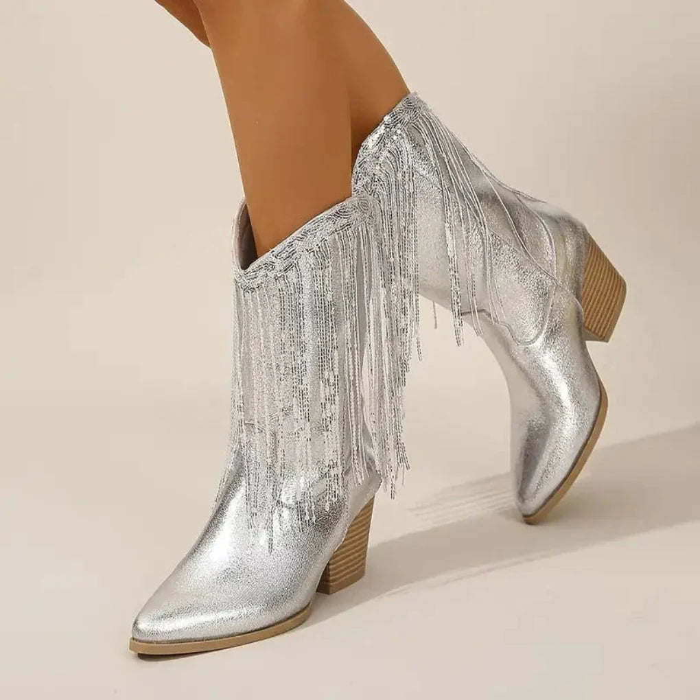 Elegante Stiefeletten mit Quaste für Mädchen