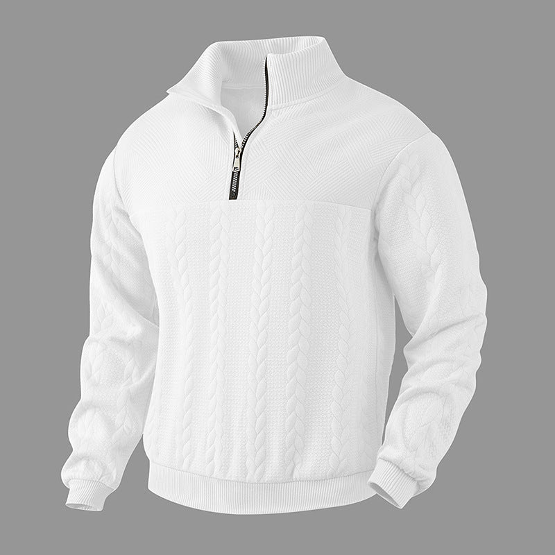 Herren Eleganter Pullover mit Viertelreißverschluss