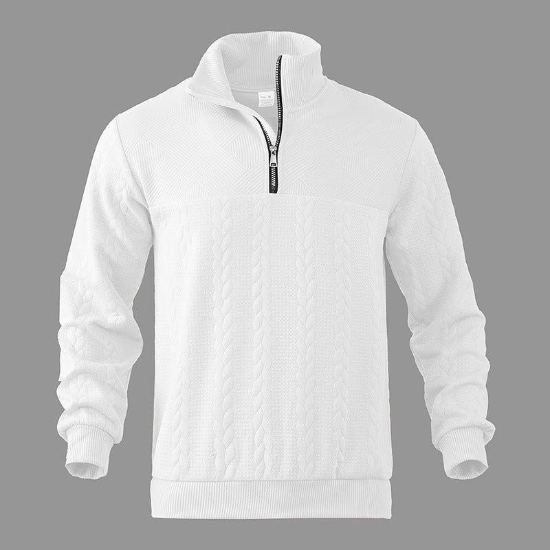 Herren Eleganter Pullover mit Viertelreißverschluss