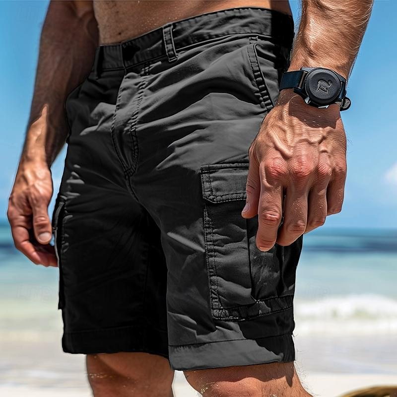 Herren Bequeme Baumwoll Cargo Shorts
