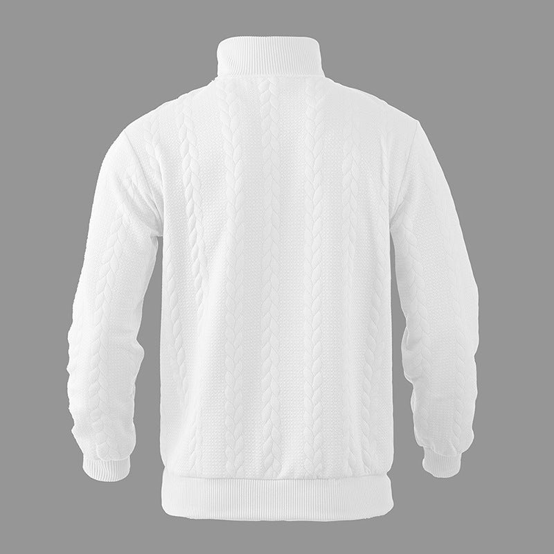 Herren Eleganter Pullover mit Viertelreißverschluss