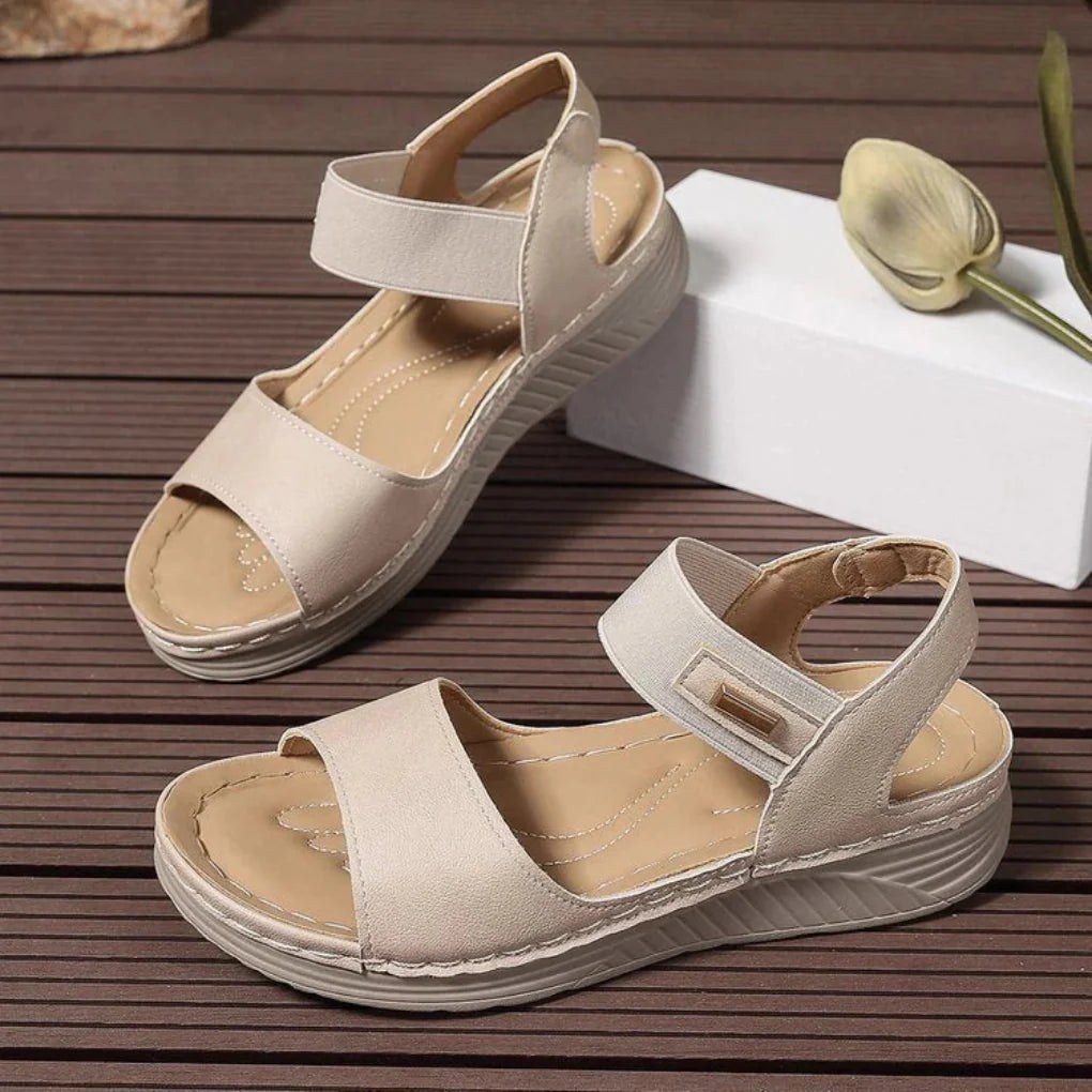 Gepolsterte Sandalen mit offener Zehenpartie für Damen