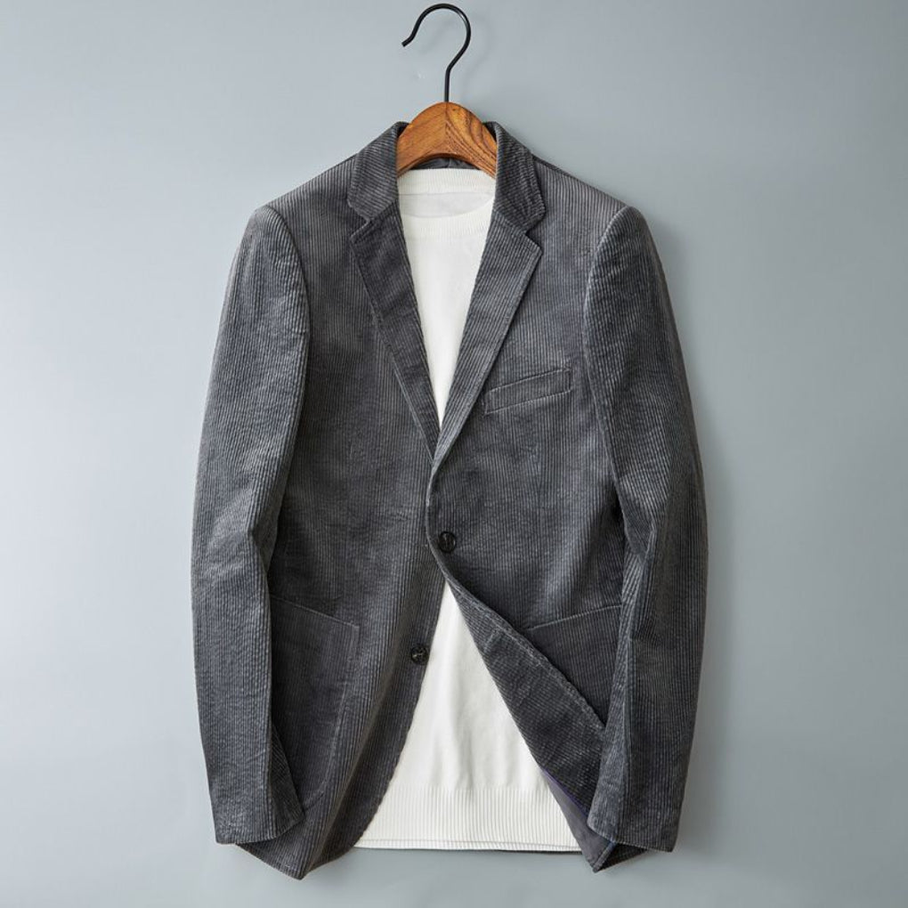 Elegante Freizeitjacke aus Cord mit strukturierter Passform