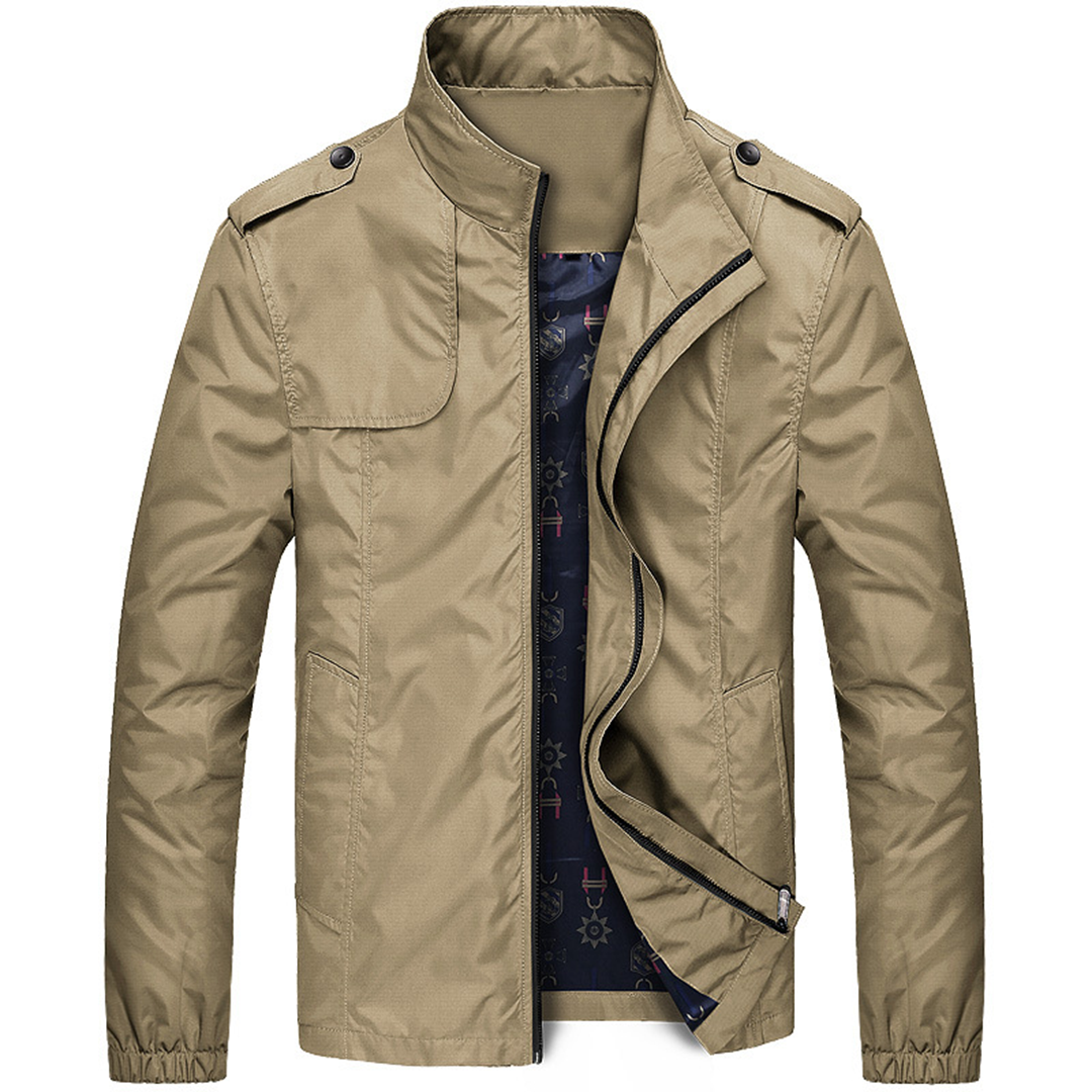 Stilvolle Herren-Sommerjacke mit Stehkragen