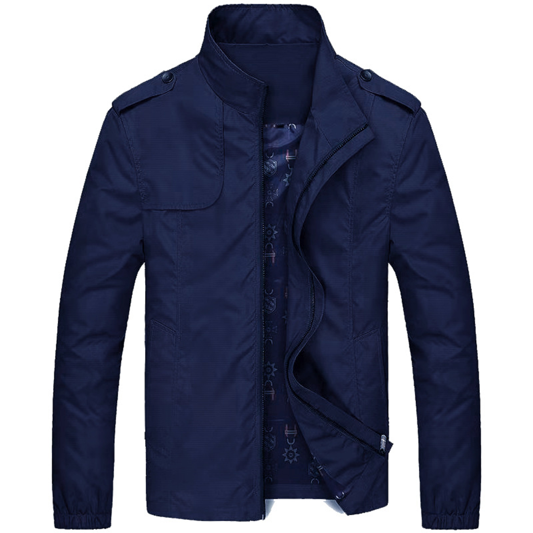 Stilvolle Herren-Sommerjacke mit Stehkragen