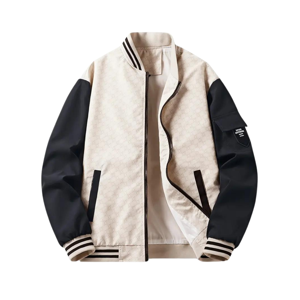 Lässige Slim-Fit Baseballjacke für Herren
