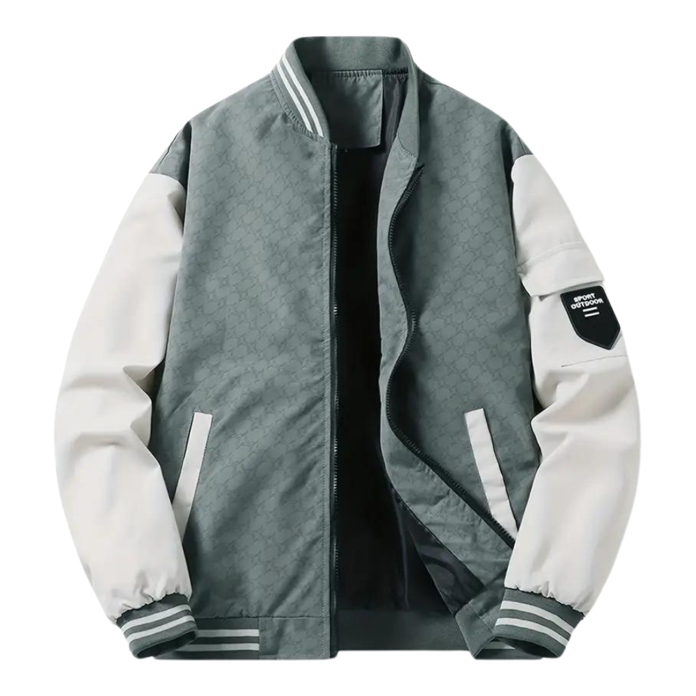 Lässige Slim-Fit Baseballjacke für Herren