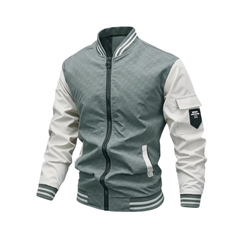 Lässige Slim-Fit Baseballjacke für Herren