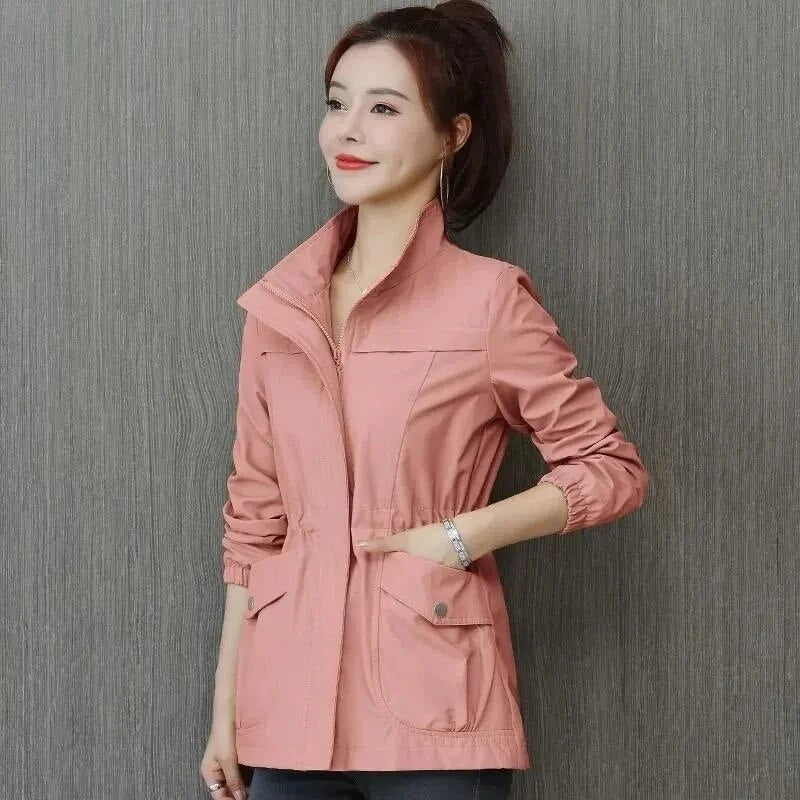 Noena – Kurzer Trenchcoat mit verstellbarer Taille für Damen