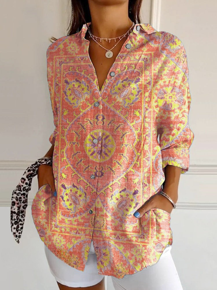 Damen Stilvolles Retro-Shirt mit Atmungsaktivem Stoff