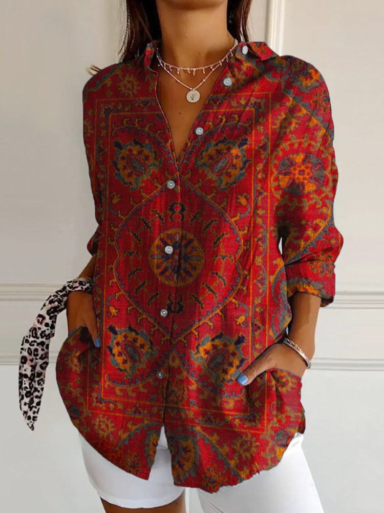 Damen Stilvolles Retro-Shirt mit Atmungsaktivem Stoff