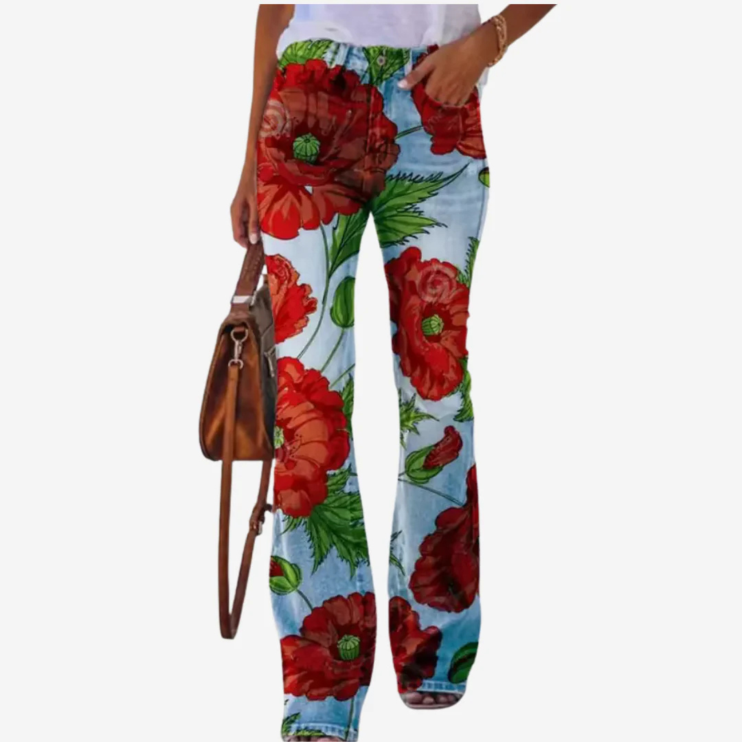 Damen-Flared-Hose mit schmeichelhafter Passform und stilvollem Design