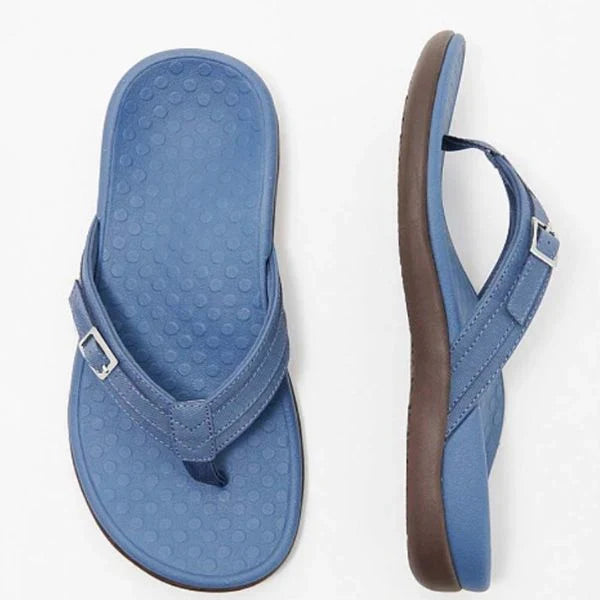 Gepolsterte Zehentrenner-Sandalen für Damen